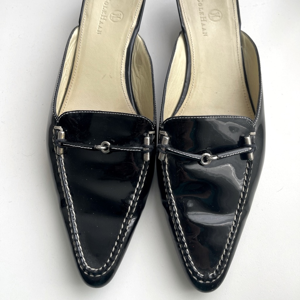 Cole Haan Closer Toe, Kitty Cat Heel Mules
